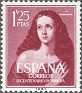 Spain 1953 Personajes 1,25 Ptas Lila Rosaceo Edifil 1129